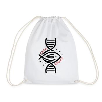 Science & Faith - DNA & Fisch. - Turnbeutel - Weiß - Vorne