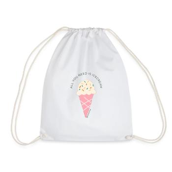 Icecream - Turnbeutel - Weiß - Vorne