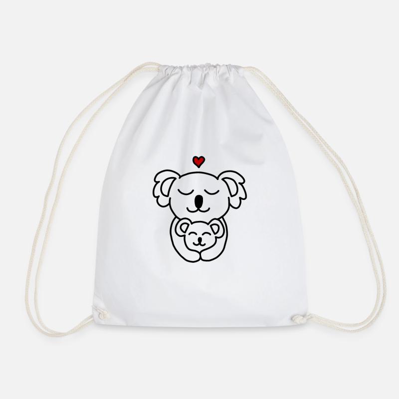 Koala - Drawstring Bag - white
