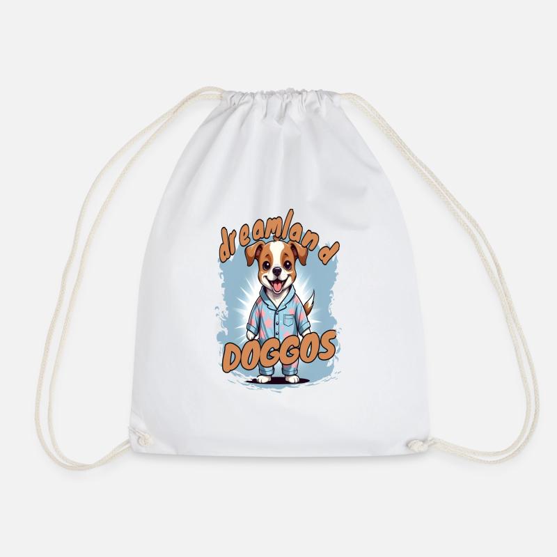 Dreamland doggos 2 - Drawstring Bag - white