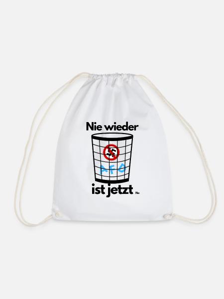Nie wieder ist jetzt - Turnbeutel - Weiß