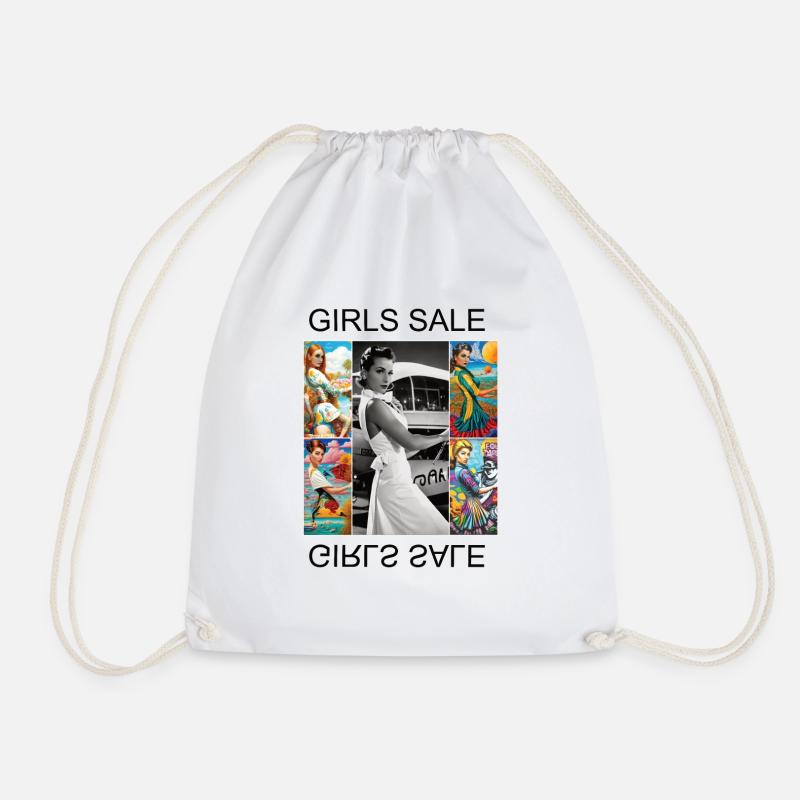 GirlsSale - Drawstring Bag - white