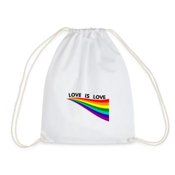 Love is love - Turnbeutel - Weiß - Vorne