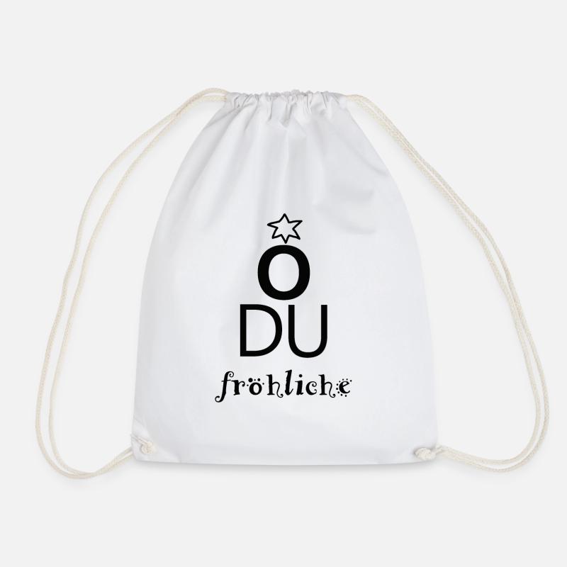O du fröhliche - Turnbeutel - Weiß