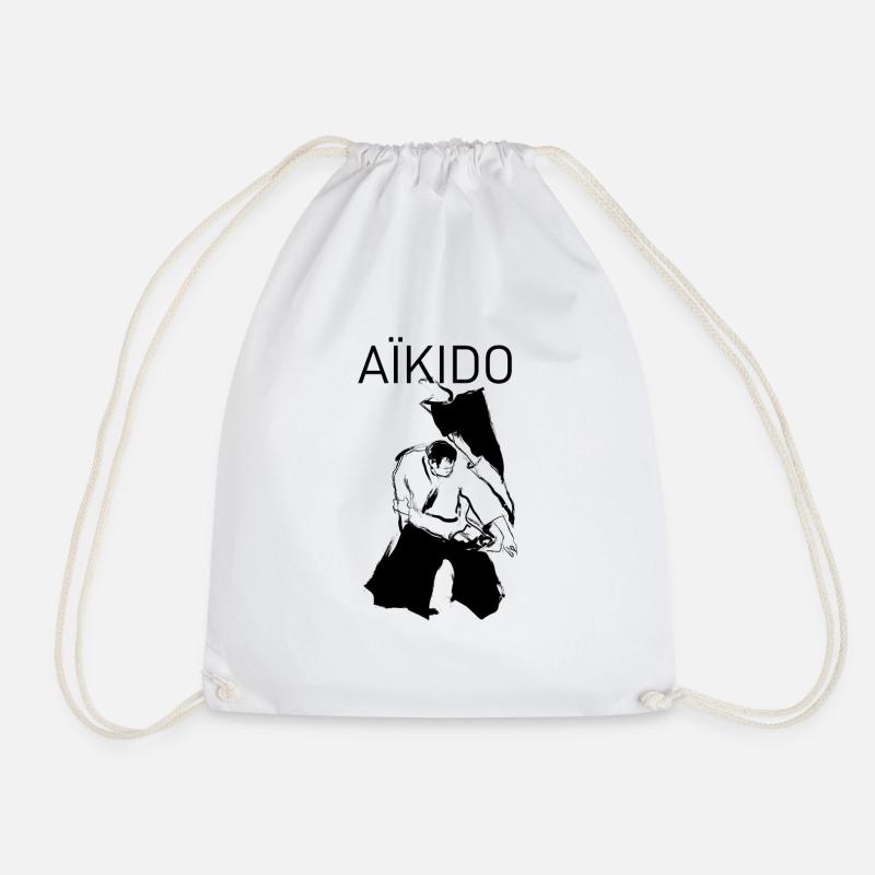 AIKIDO Irimination - Turnbeutel - Weiß
