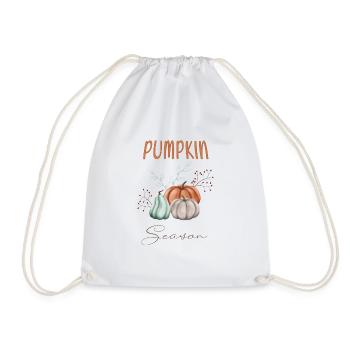 Autumn Pumpkin season - Drawstring Bag - white - Front