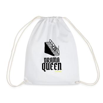 Grandma is the real Drama Queen - Drawstring Bag - white - Front