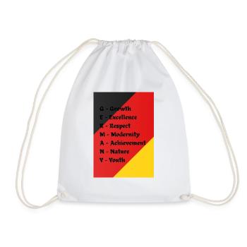 Allemagne - Sac de sport léger - blanc - Devant