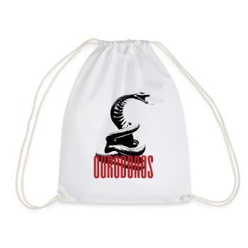 Ouroboros Legendary Snake - Drawstring Bag - white - Front