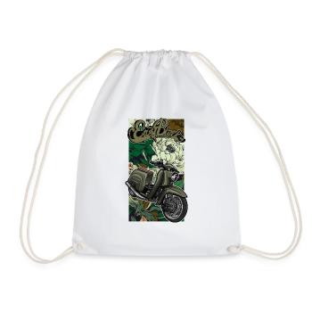 Schwalbe KR51/1 // Illustration - Drawstring Bag - white - Front
