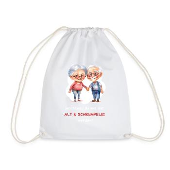 Voulez-vous vieillir et ridé avec moi ? - Sac de sport léger - blanc - Devant