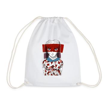 Fille Anime #5 - Sac de sport léger - blanc - Devant