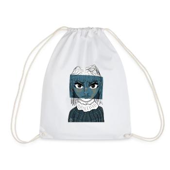 Fille Anime #7 - Sac de sport léger - blanc - Devant
