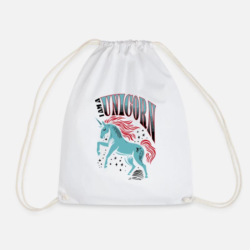 I AM A UNICORN - Turnbeutel - Weiß