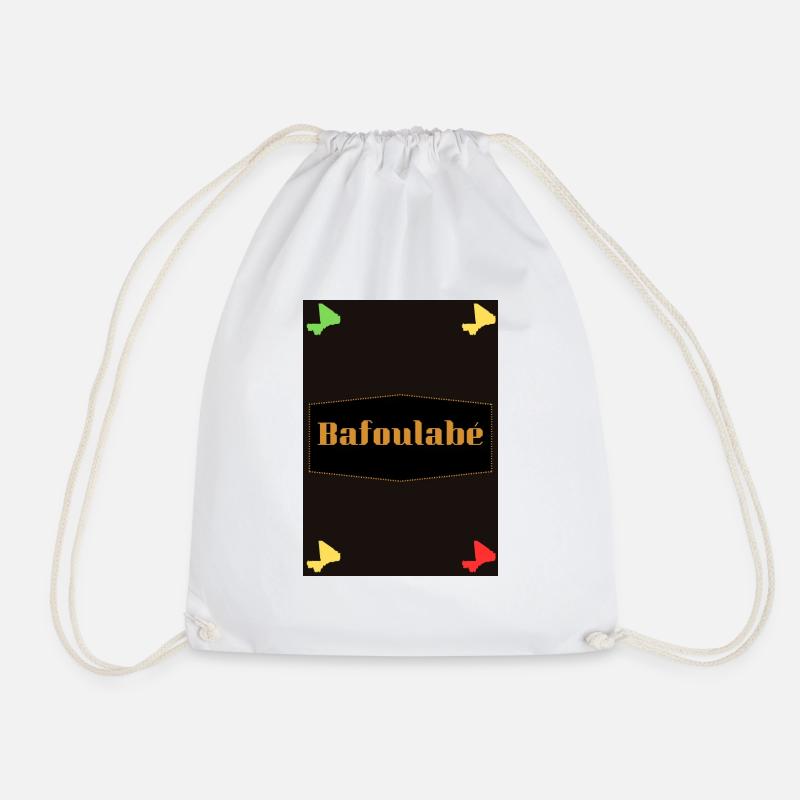 Bafoulabé - Drawstring Bag - white
