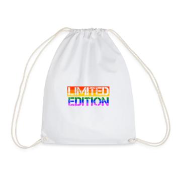 LGBT Limited Edition Gay Pride CSD Rainbow - Drawstring Bag - white - Front