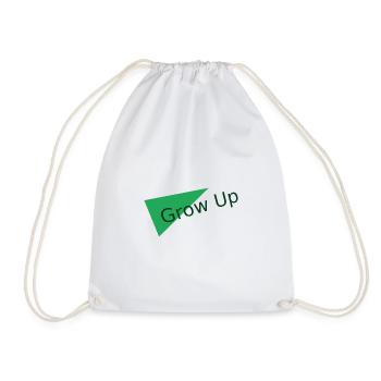 Motif du triangle vert grandissant - Sac de sport léger - blanc - Devant