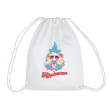 hippie witch - Drawstring Bag - white - Front