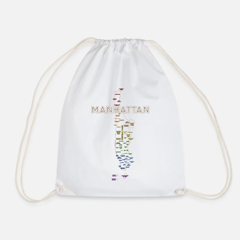 NYC Manhattan Pride - Drawstring Bag - white