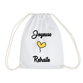 RETRAITE. BONNE RETRAITE. JOYEUSE RETRAITE - Sac de sport léger - blanc - Devant
