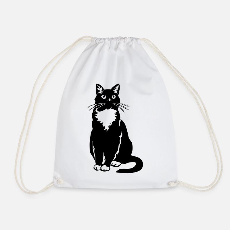 Tuxedo Katze - Turnbeutel - Weiß