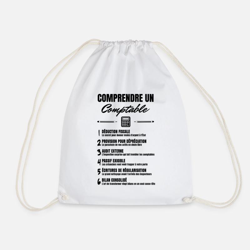 Metier jargon Comptable - Sac de sport léger - blanc