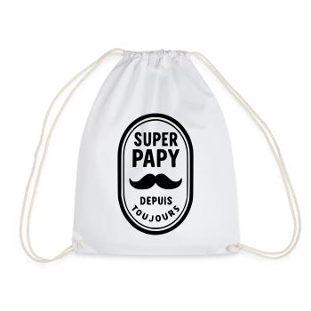 Super Papy depuis toujours - Sac de sport léger - blanc - Devant