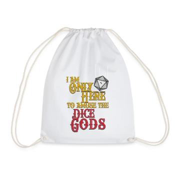Dice Gods Amuse Me - Drawstring Bag - white - Front