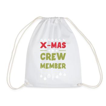 X-Mas Crew Member - Drawstring Bag - white - Front