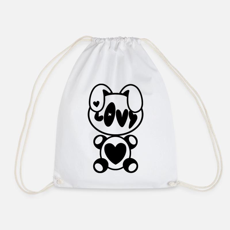 Plush: Lovy - Turnbeutel - Weiß