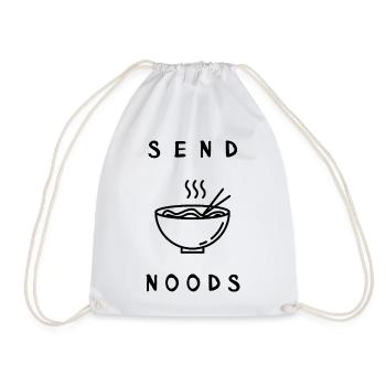 Send - Noods - Turnbeutel - Weiß - Vorne