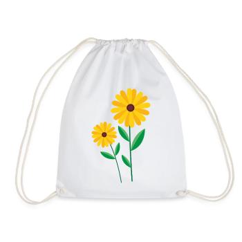 Fleur - Sac de sport léger - blanc - Devant