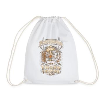 Medieval Festival Professional Tavern Visitor - Drawstring Bag - white - Front