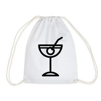 cocktail - Drawstring Bag - white - Front