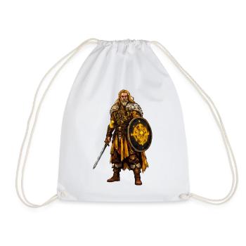 Rune Warriors in Firefur - Drawstring Bag - white - Front
