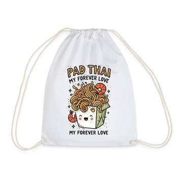 Boîte de nouilles porte-bonheur Pad Thai - Sac de sport léger - blanc - Devant