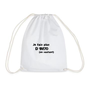 1m70 en sautant - Sac de sport léger - blanc - Devant