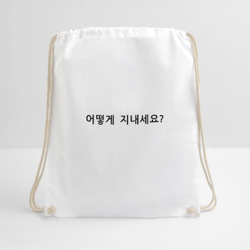 Question coréenne: comment ça va? Sac de sport léger