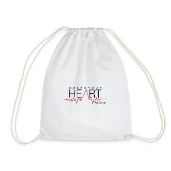 Guard your heart! Proverbs4.23 - T-Shirt - Turnbeutel - Weiß - Vorne