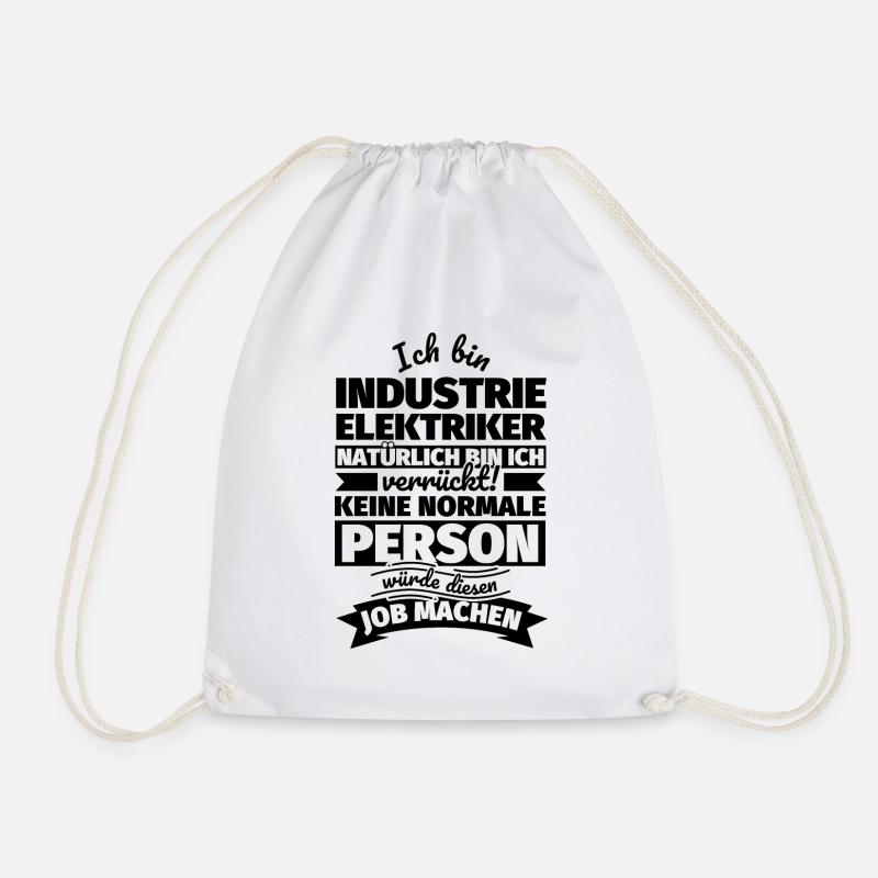 Industrieelektriker Geschenke - Turnbeutel - Weiß