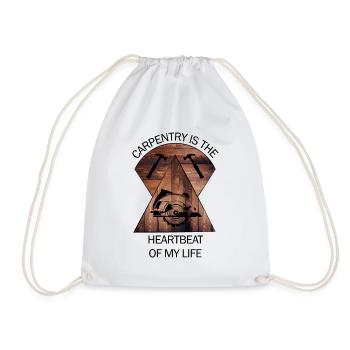Carpenter Carpenter Rooms Craftsman Wood - Drawstring Bag - white - Front