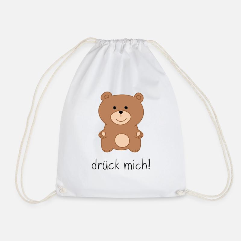 drueck mich - Turnbeutel - Weiß