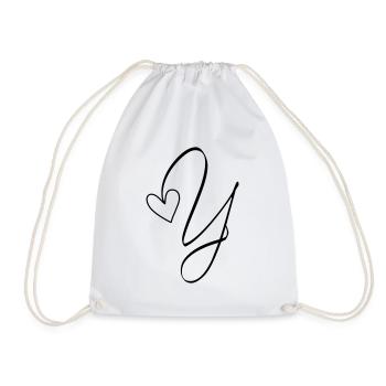 Lettre Y Ypsilon Lettre-Y Calligraphie - Sac de sport léger - blanc - Devant