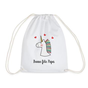BONNE FÊTE PAPA. PAPA. FÊTE DES PÈRES. BONNE FÊTE - Sac de sport léger - blanc - Devant