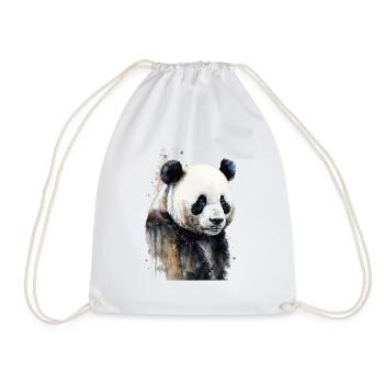 Aquarelles Panda - Sac de sport léger - blanc - Devant