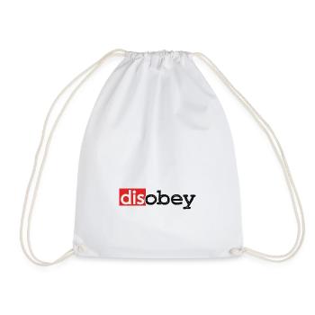 Disobeying Disobedience Disobey Stand Up Elite - Drawstring Bag - white - Front