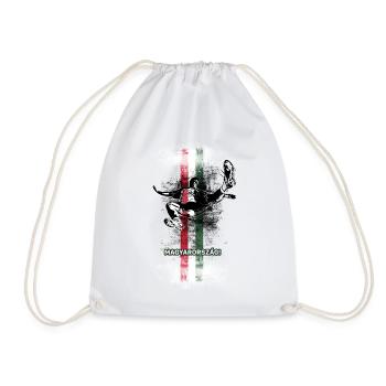 Hongrie - Sac de sport léger - blanc - Devant