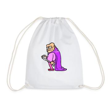 Diarrhea motif "Sovereign" - Drawstring Bag - white - Front