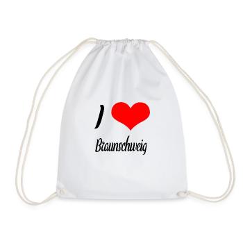 I love Braunschweig - Turnbeutel - Weiß - Vorne