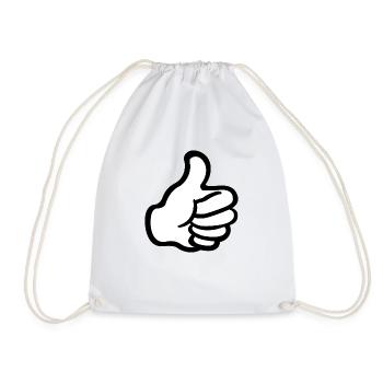 emoji pouce.png - Sac de sport léger - blanc - Devant